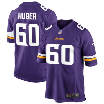 Joe Huber Minnesota Vikings 2025 Game Jersey - Purple