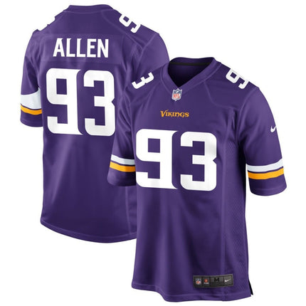 Jonathan Allen Minnesota Vikings 2025 Game Jersey - Purple