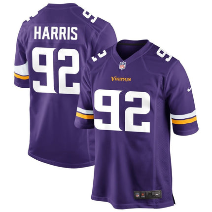 Jonathan Harris Minnesota Vikings 2025 Game Jersey - Purple