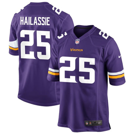 Kahlef Hailassie Minnesota Vikings 2025 Game Jersey - Purple