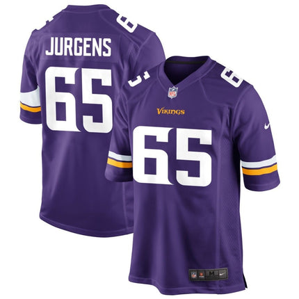 Michael Jurgens Minnesota Vikings 2025 Game Jersey - Purple