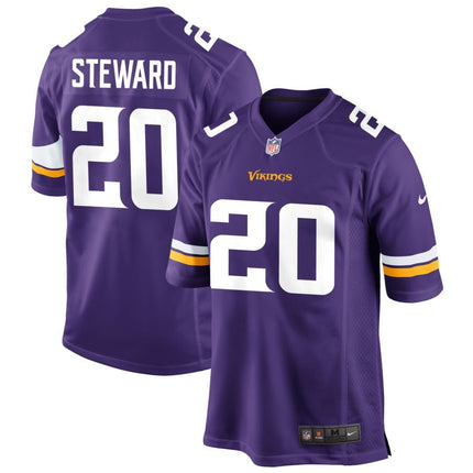 Reddy Steward Minnesota Vikings 2025 Game Jersey - Purple