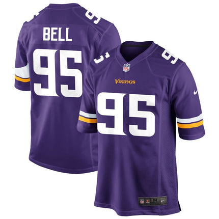 Travis Bell Minnesota Vikings 2025 Game Jersey - Purple