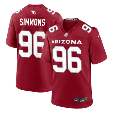 Elijah Simmons Arizona Cardinals 2025 Game Jersey - Cardinal