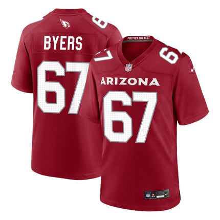 Jeremiah Byers Arizona Cardinals 2025 Game Jersey - Cardinal