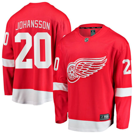 Albert Johansson Detroit Red Wings 2025 Home Breakaway Jersey - Red