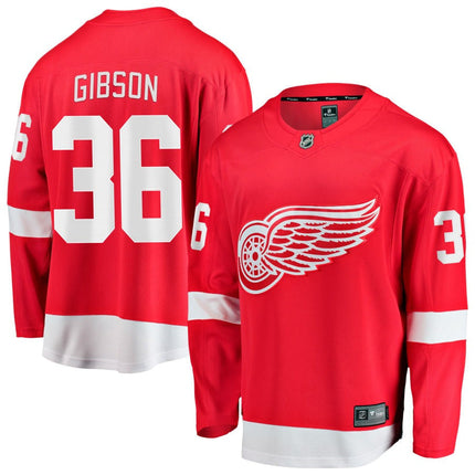 John Gibson Detroit Red Wings 2025 Home Breakaway Jersey - Red