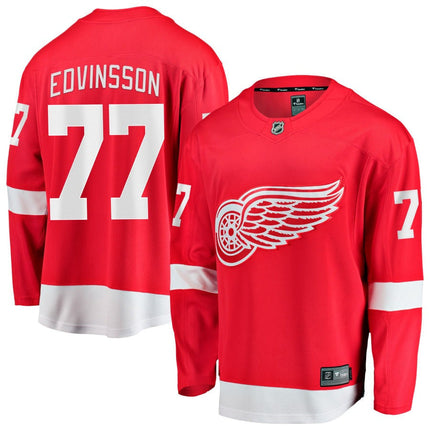 Simon Edvinsson Detroit Red Wings 2025 Home Breakaway Jersey - Red