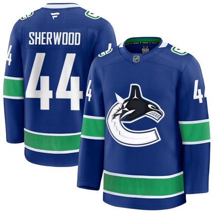 Kiefer Sherwood Vancouver Canucks 2025 Home Jersey - Blue