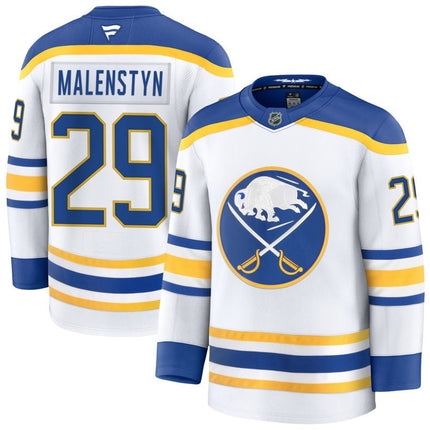 Beck Malenstyn Buffalo Sabres 2025 Away Jersey - White