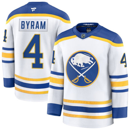 Bowen Byram Buffalo Sabres 2025 Away Jersey - White
