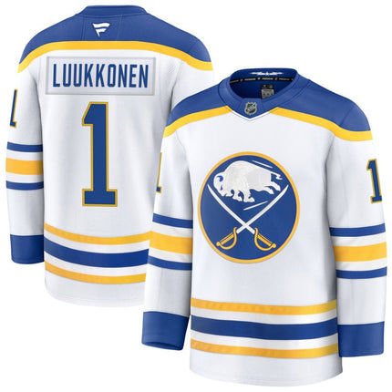 Ukko-Pekka Luukkonen Buffalo Sabres 2025 Away Jersey - White