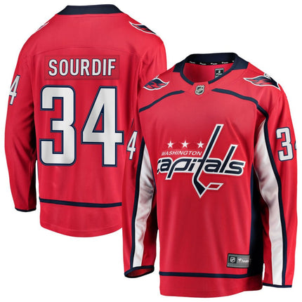 Justin Sourdif Washington Capitals 2025 Home Jersey - Red