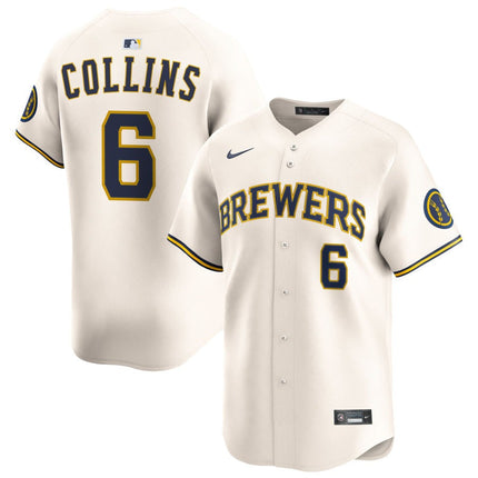 Isaac Collins Milwaukee Brewers 2025 Home Limited Jersey - Cream
