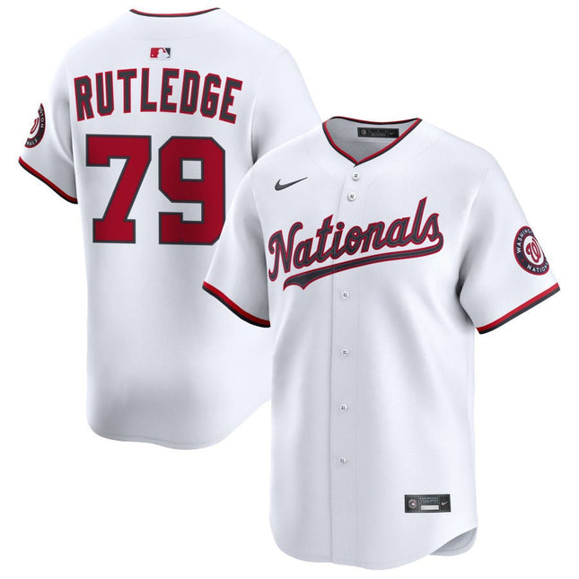 Jackson Rutledge Washington Nationals 2025 Home Limited Jersey - White