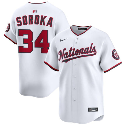 Michael Soroka Washington Nationals 2025 Home Limited Jersey - White