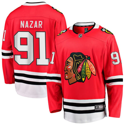 Frank Nazar Chicago Blackhawks 2025 Home Breakaway Jersey - Red