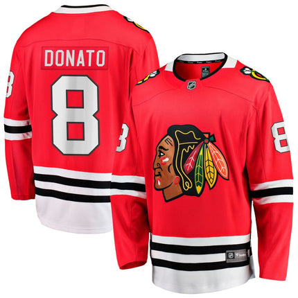 Ryan Donato Chicago Blackhawks 2025 Home Breakaway Jersey - Red