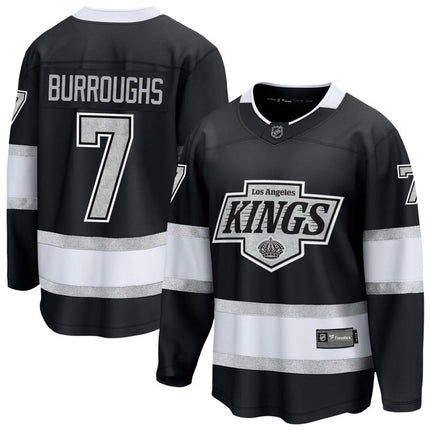 Kyle Burroughs Los Angeles Kings 2025 Home Breakaway Jersey - Black