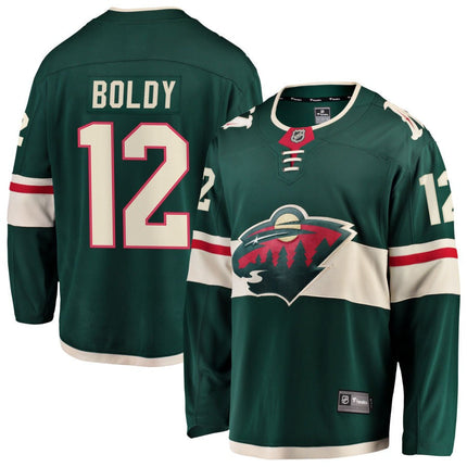 Matt Boldy Minnesota Wild 2025 Home Jersey - Green