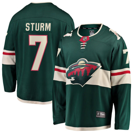 Nico Sturm Minnesota Wild 2025 Home Jersey - Green