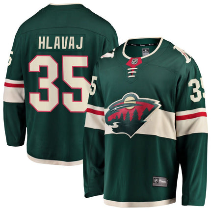 Samuel Hlavaj Minnesota Wild 2025 Home Jersey - Green