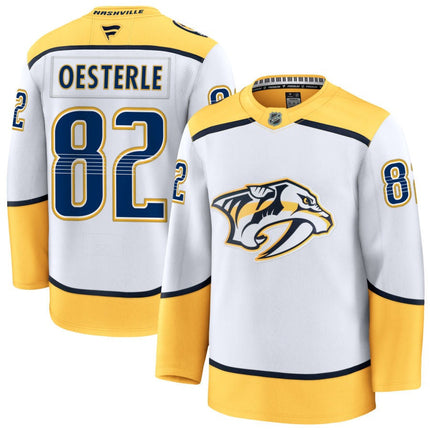 Jordan Oesterle Nashville Predators 2025 Away Jersey - White
