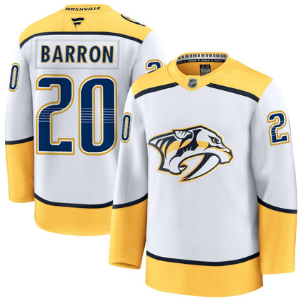 Justin Barron Nashville Predators 2025 Away Jersey - White