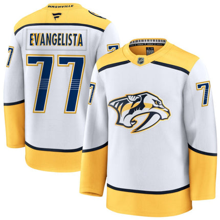 Luke Evangelista Nashville Predators 2025 Away Jersey - White