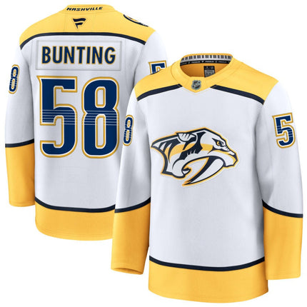 Michael Bunting Nashville Predators 2025 Away Jersey - White