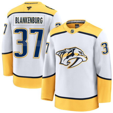 Nick Blankenburg Nashville Predators 2025 Away Jersey - White
