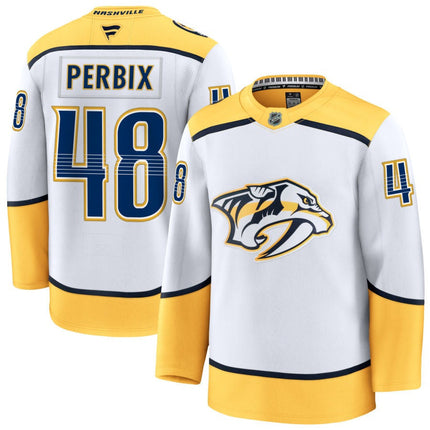 Nick Perbix Nashville Predators 2025 Away Jersey - White