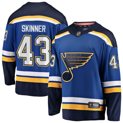 Hunter Skinner St. Louis Blues 2025 Home Jersey - Blue