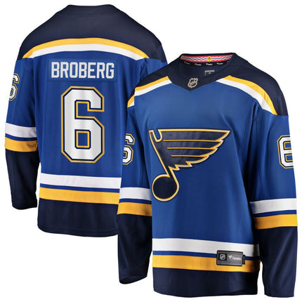 Philip Broberg St. Louis Blues 2025 Home Jersey - Blue