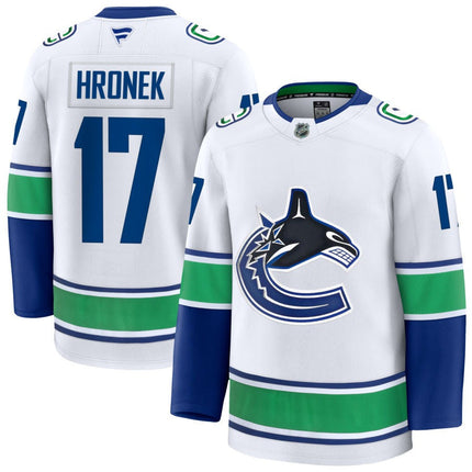 Filip Hronek Vancouver Canucks 2025 Away Jersey - White