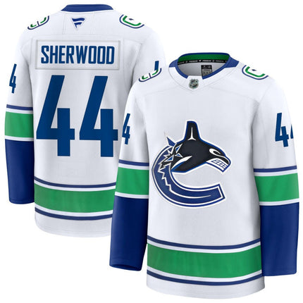 Kiefer Sherwood Vancouver Canucks 2025 Away Jersey - White