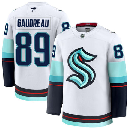 Frederick Gaudreau Seattle Kraken 2025 Away Premium Jersey - White
