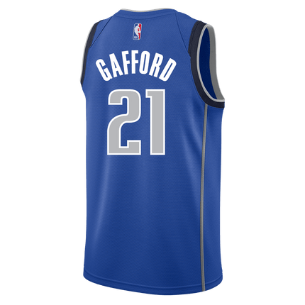 Daniel Gafford Dallas Mavericks 2025 Icon Edition Swingman Jersey - Blue