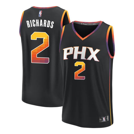 Nick Richards Phoenix Suns 2025 Statement Edition Fast Break Jersey - Black
