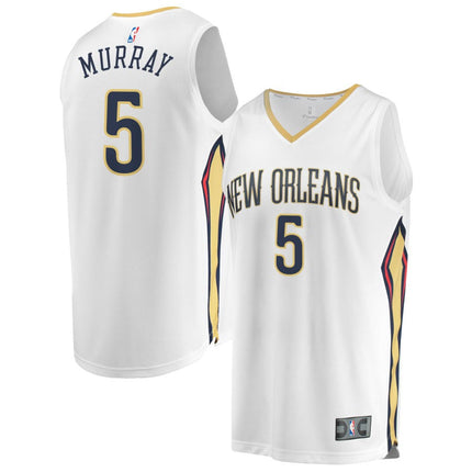 Dejounte Murray New Orleans Pelicans 2025 Association Edition Fast Break Jersey - White