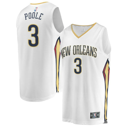 Jordan Poole New Orleans Pelicans 2025 Association Edition Fast Break Jersey - White