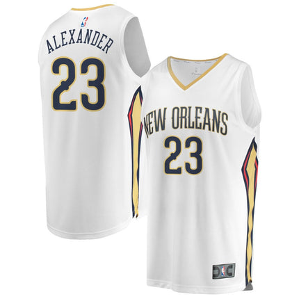 Trey Alexander New Orleans Pelicans 2025 Association Edition Fast Break Jersey - White