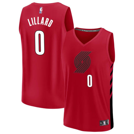 Damian Lillard Portland Trail Blazers 2025 Fast Break Statement Edition Jersey - Red
