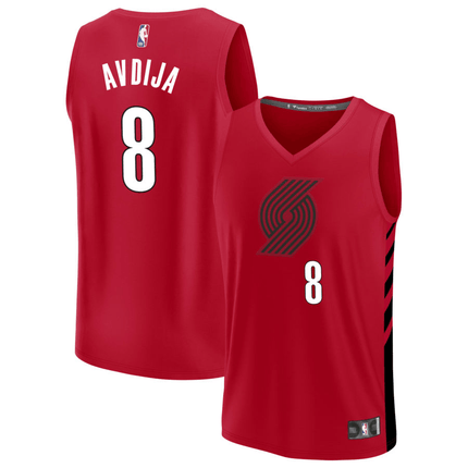 Deni Avdija Portland Trail Blazers 2025 Fast Break Statement Edition Jersey - Red