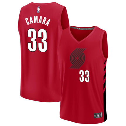 Toumani Camara Portland Trail Blazers 2025 Fast Break Statement Edition Jersey - Red