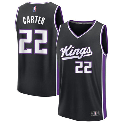 Devin Carter Sacramento Kings 2025 Icon Edition Fast Break Jersey - Black