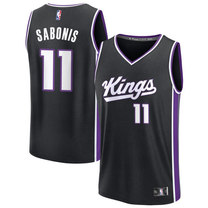 Domantas Sabonis Sacramento Kings 2025 Icon Edition Fast Break Jersey - Black