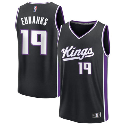Drew Eubanks Sacramento Kings 2025 Icon Edition Fast Break Jersey - Black