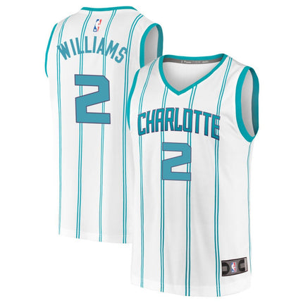 Grant Williams Charlotte Hornets 2025 Association Edition Fast Break Jersey - White