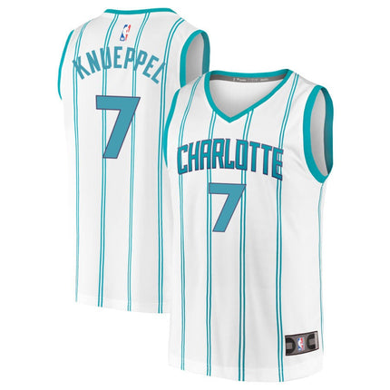 Kon Knueppel Charlotte Hornets 2025 Association Edition Fast Break Jersey - White